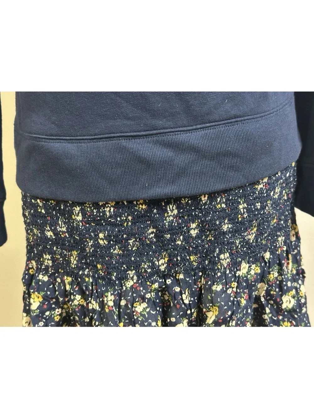 POLO RALPH LAUREN Big Girl Floral Fleece Sweatshirt Dress Newbury Floral 16/XL